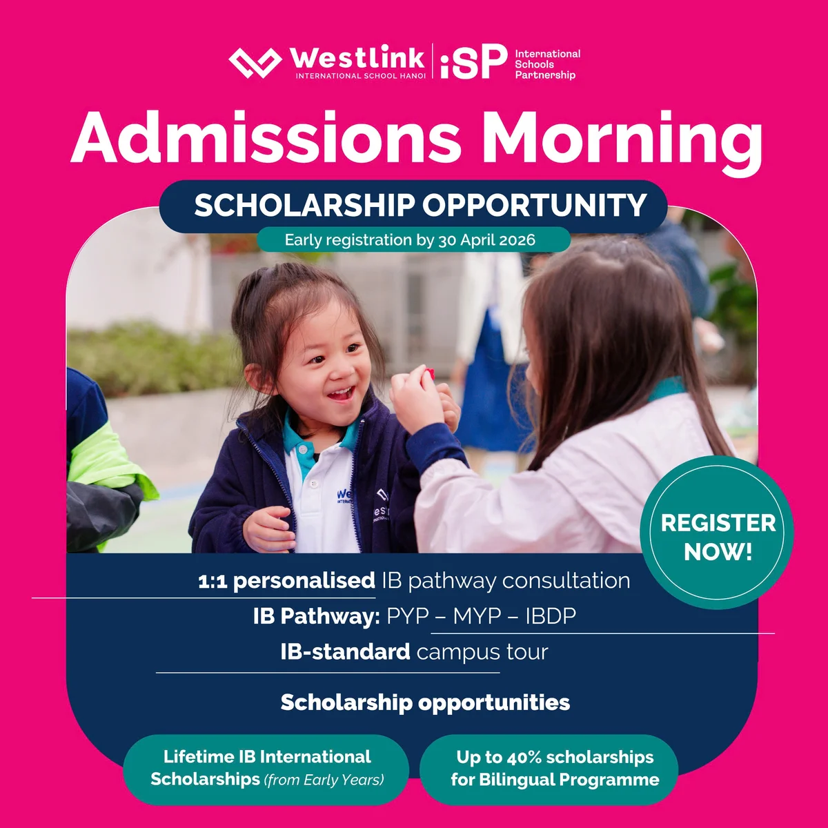 Admissions Morning 2026 | Exclusive IB Scholarship Opportunity in Hanoi